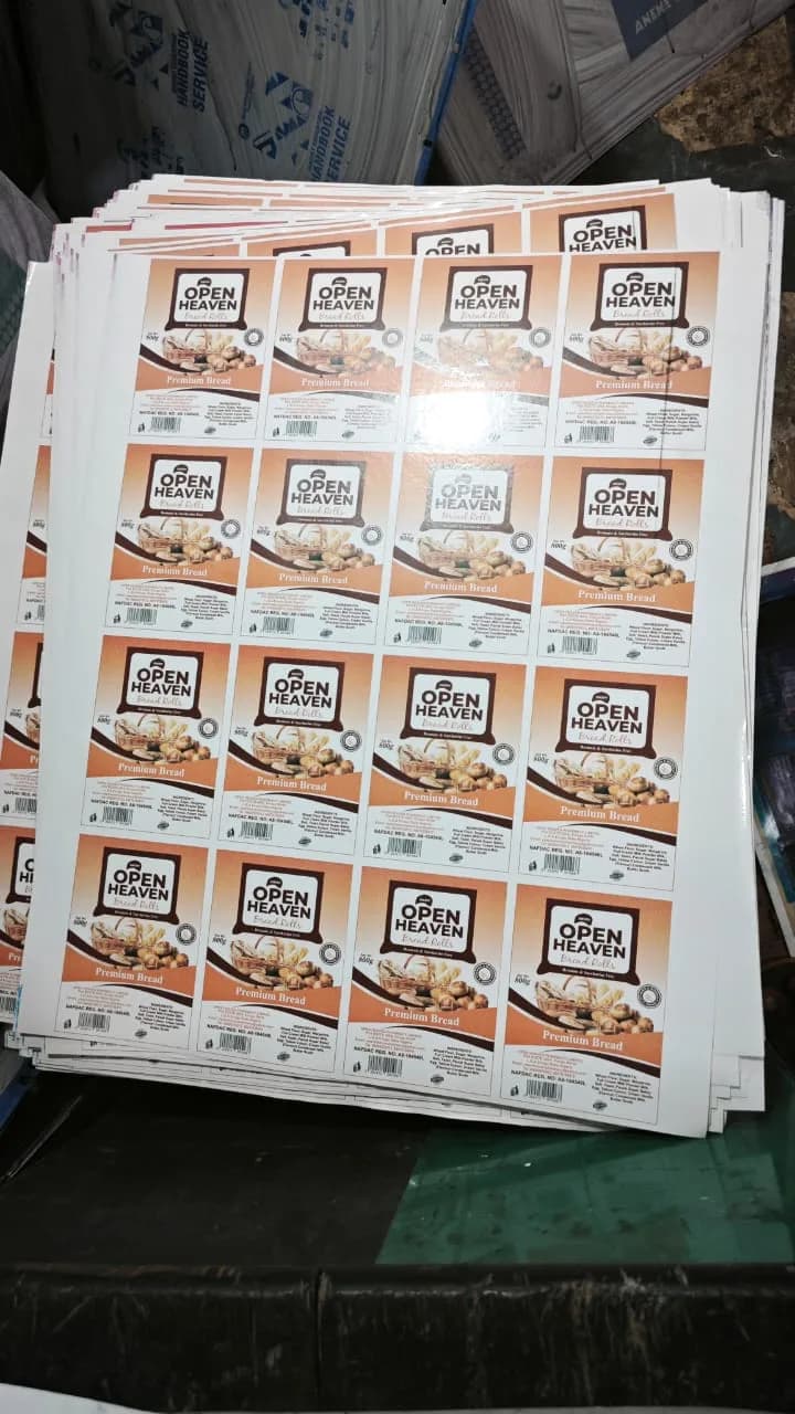 Full-color die-cut branded stickers and product labels