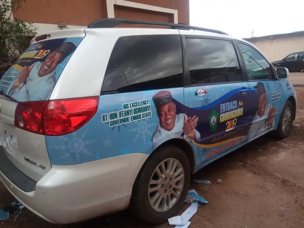 Commercial vehicle branding and car wrap (Toyota Sienna)